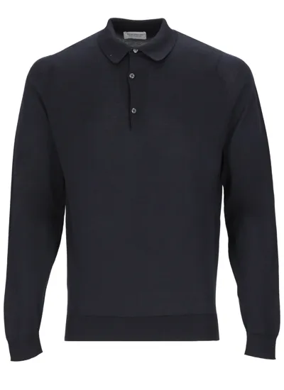 John Smedley Bradwell Polo Shirt In Blue