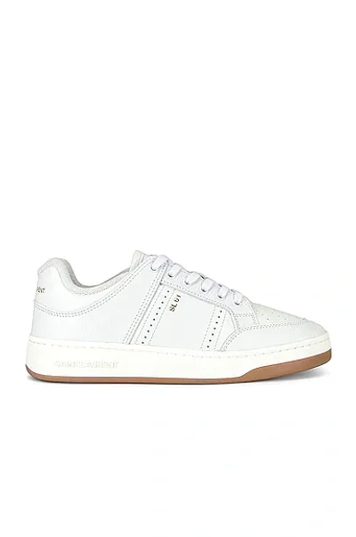 Saint Laurent Low Top Sneakers In White