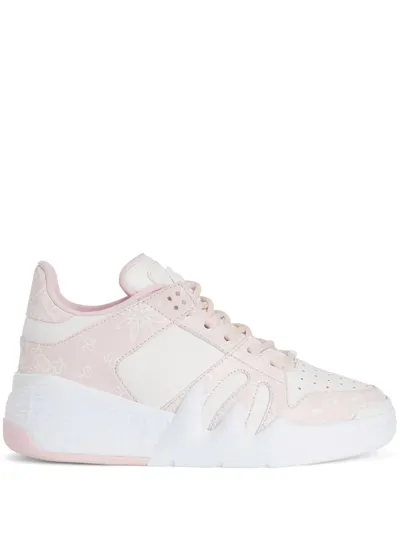 Giuseppe Zanotti Talon Panelled Low-top Sneakers In White