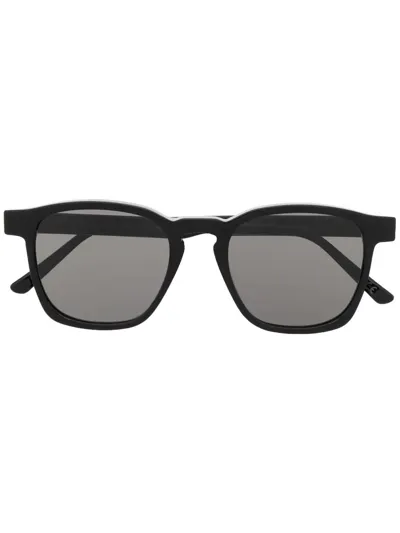 Retrosuperfuture Logo Arm Sunglasses In Black