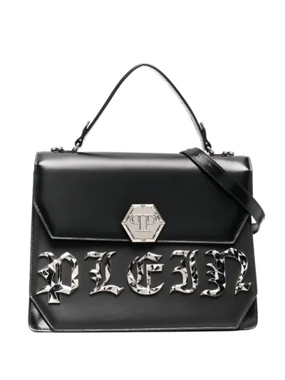 Philipp Plein Big Gothic Plein Shoulder Bag In Black