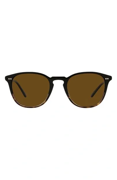 Oliver Peoples Forman La 51mm Polarized Pillow Sunglasses In Brown