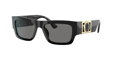 Versace Man Sunglasses Ve4416u In Polarized Dark Grey