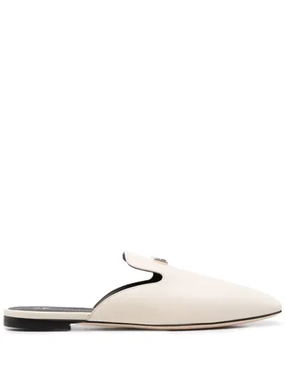 Giuseppe Zanotti Square-toe Mules In Weiss