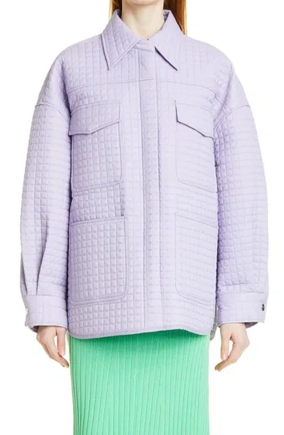 Remain Birger Christensen Atina Quilted Jacket In Violet