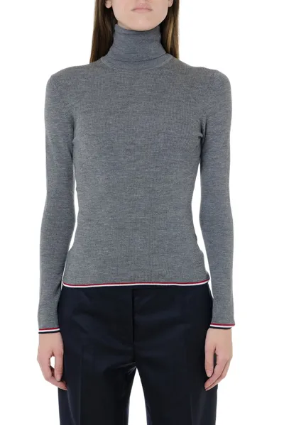 Thom Browne Turtleneck Sweater In Grey