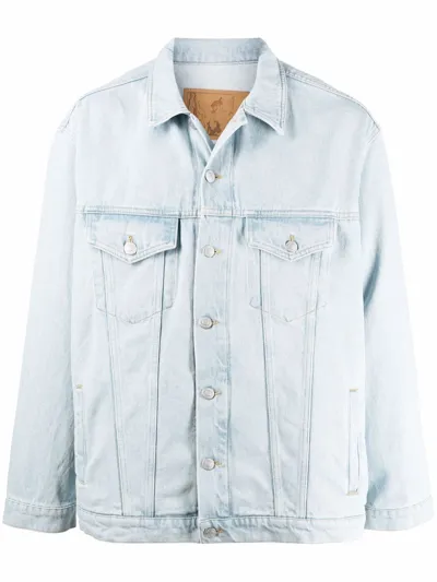 Martine Rose Light Blue Cotton Denim Jacket