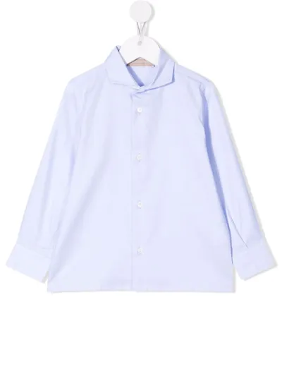 La Stupenderia Kids' Classic Button-up Shirt In Cielo