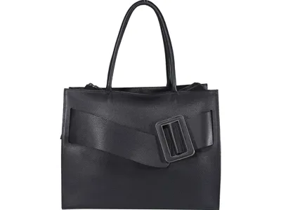 Boyy Buckle Detailed Top Handle Bag In Black