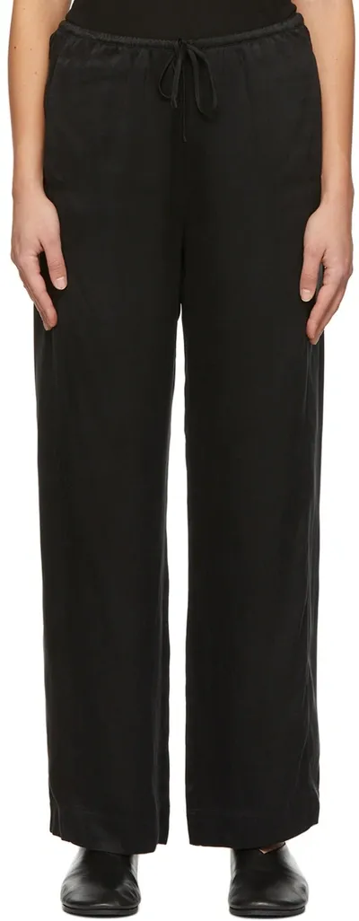 House Of Dagmar Black Elysa Lounge Pants In 999 Black