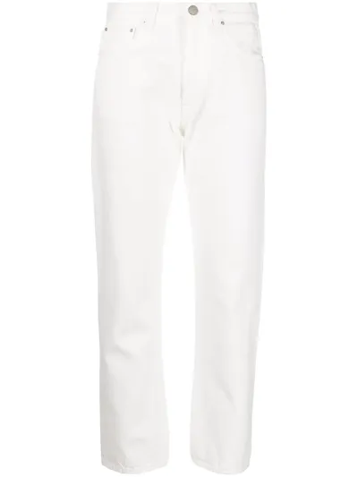 Totême Twisted Seam White Straight-leg Jeans