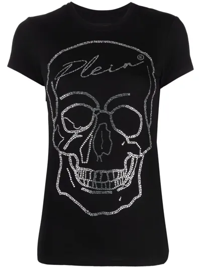 Philipp Plein Skull-detail Short-sleeved T-shirt In Schwarz