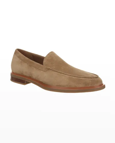 Vince Men's Rafael Suede Slip-on Loafers In Cocoa Brown