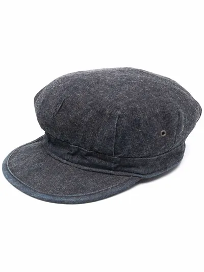 Ralph Lauren Rrl Denim Paperboy Hat In Blau