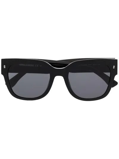 Dsquared2 Debossed-logo Sunglasses In Schwarz