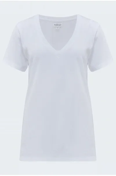 Velvet By Graham & Spencer Susan T-shirt In White