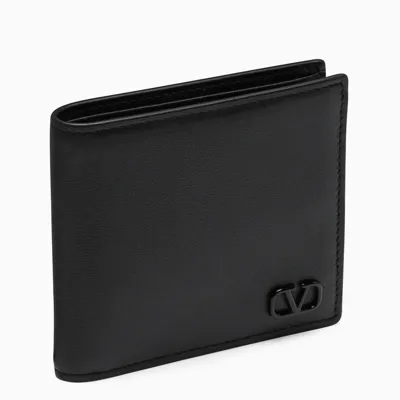 Valentino Garavani Black Vlogo Continental Wallet