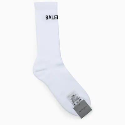 Balenciaga Lettering Logo Socks White