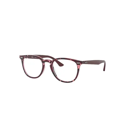 Ray Ban Rb7159 Eyeglasses Bordeaux Frame Clear Lenses Polarized 52-20