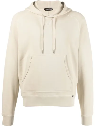 Tom Ford Drawstring-fastening Hoodie In Neutrals