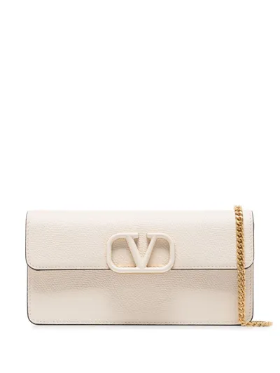 Valentino Garavani Mini Vlogo Crossbody Bag In Neutrals