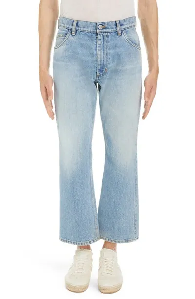 Maison Margiela Faded-effect Straight-leg Jeans In Blue