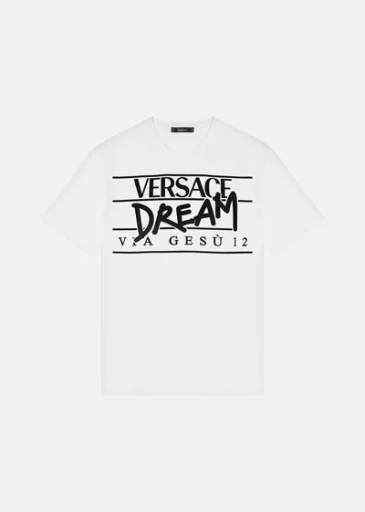 Versace Dream Logo T-shirt, Male, White, Xl