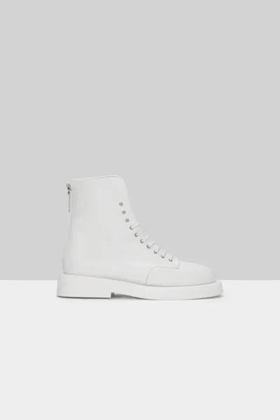 Marsèll Gommello Leather Ankle Boot In White