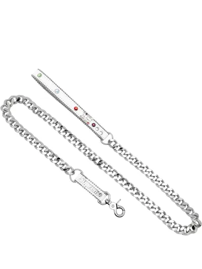 Supreme X B.b. Simon Studded Dog Leash In Silver