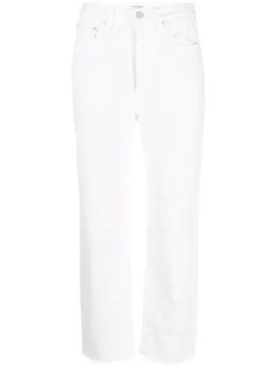 Totême Cropped Straight-leg Jeans In Beige