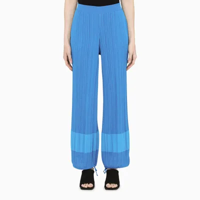 Stella Mccartney Cerulean Blue Pleated Balloon Trousers