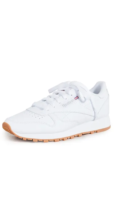 Reebok Classic Leather Reefresh Sneakers In Ftwr White/grey 3/rubber Gum