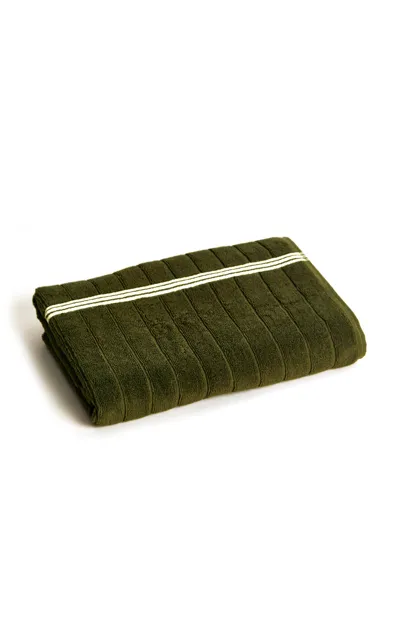 Baina St Bathans Cotton Bath Towel In Green