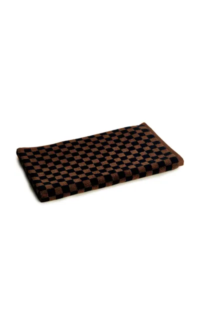 Baina Beppu Cotton Bath Mat In Brown