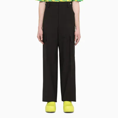 Jil Sander Cargo Pocket Trousers In Black