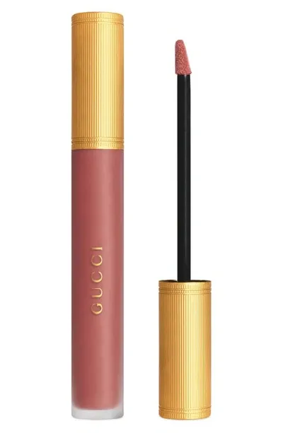 Gucci Transfer-proof Matte Liquid Lipstick 208 They Met In Argentina