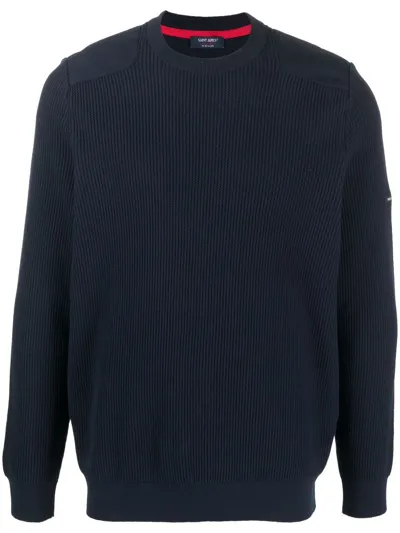 Saint James Delphes Knit Jumper In Blue