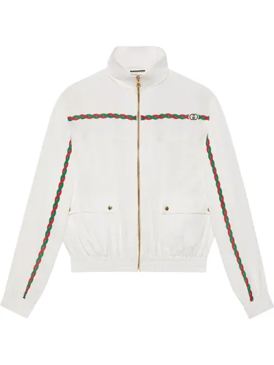 Gucci Logo-embroidered Bomber Jacket