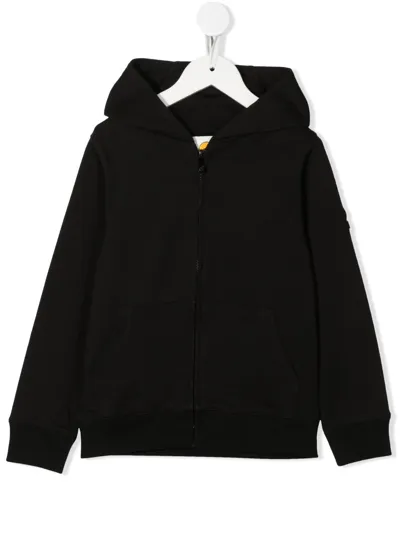 Ciesse Piumini Junior Kids' Zip-up Fleece Hoodie In Black