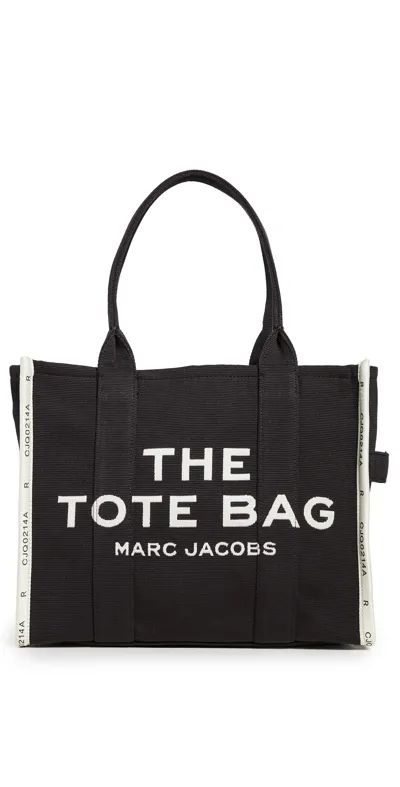 Marc Jacobs The Jacquard Large Tote Bag In Black