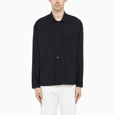 Ermenegildo Zegna Dark Blue Casual Shirt