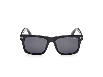 Tom Ford Eyewear Buckley Square Frame Sunglasses In Black