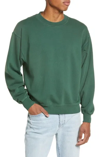 Elwood Core Oversize Crewneck Sweatshirt In Vintage Green