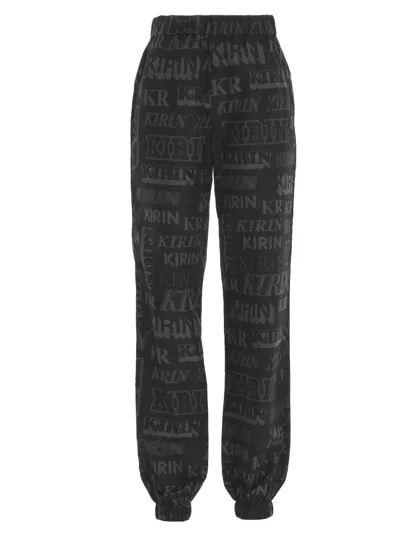 Kirin All Over Logo Sweatpants In Black