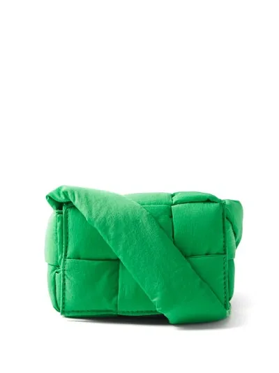 Bottega Veneta Candy Cassette Intrecciato-nylon Cross-body Bag In Parakeet