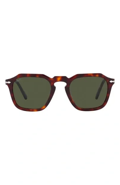 Persol 50mm Square Sunglasses In Havana