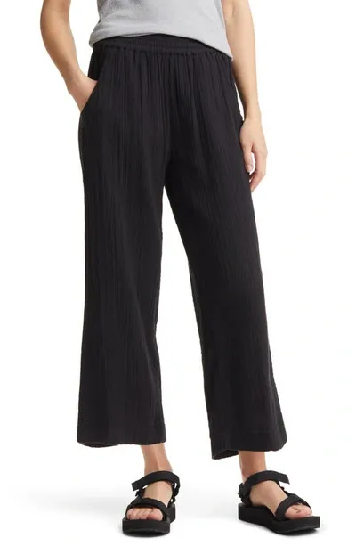 Rip Curl Premium Surf Cotton Beach Pants In Black