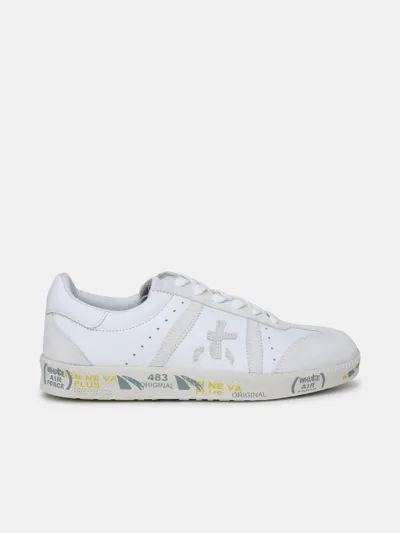 Premiata Bonnied Sneakers In Suede Blend In White