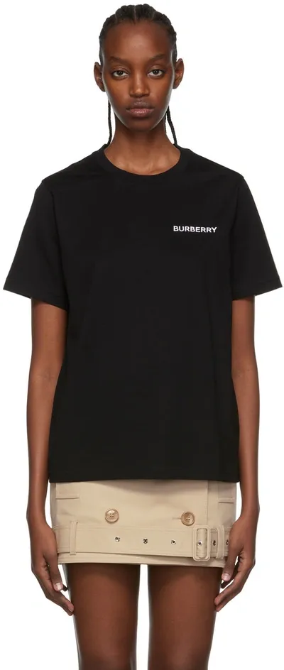 Burberry Black Cotton T-shirt