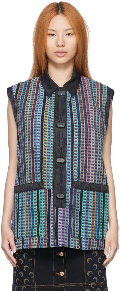 Marine Serre Multicolor Cotton Vest In 10 Multi